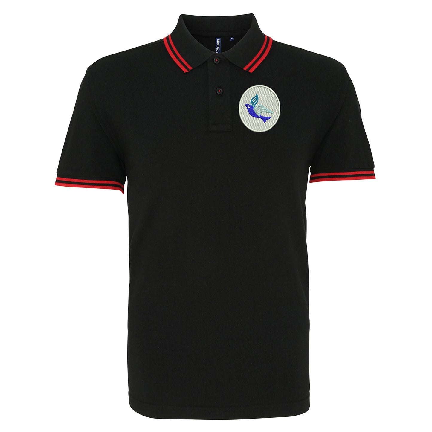 Classic Cardiff City FC Tipped Polo Shirt