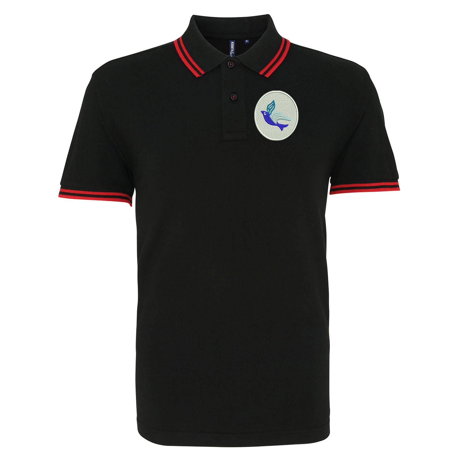 Classic Cardiff City FC Tipped Polo Shirt