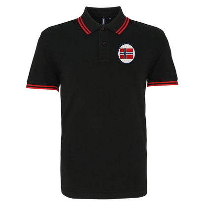 Norway Football Tipped Polo Shirt
