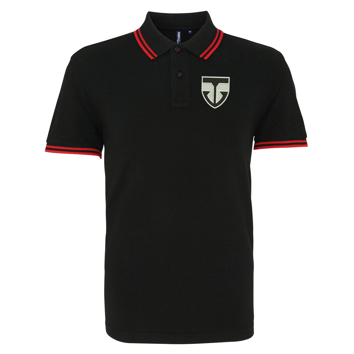Retro Ayr United Embroidered Tipped Polo Shirt