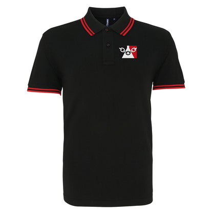 Black Country Flag Tipped Polo Shirt
