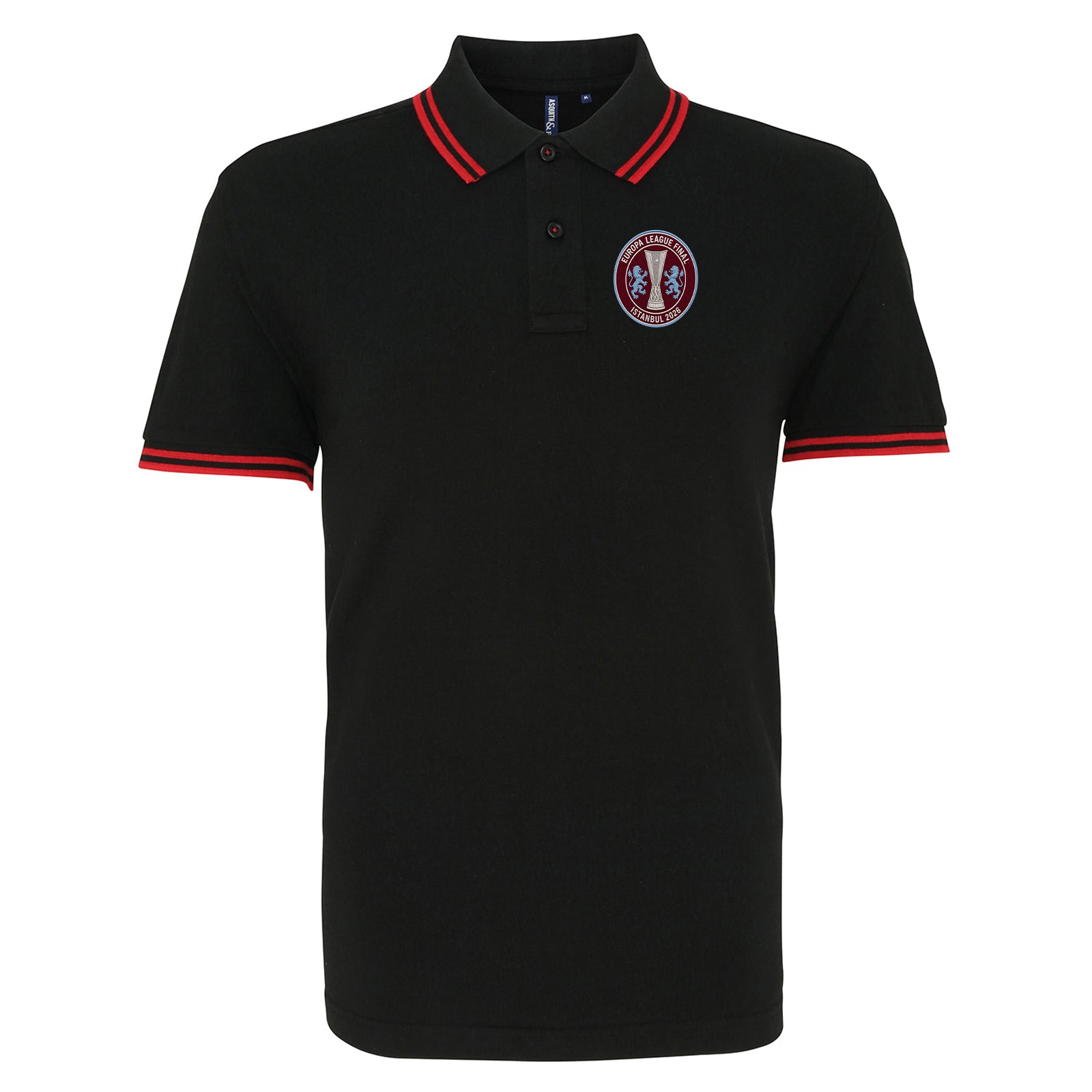 Aston Villa Europa League Final 2026 Tipped Polo Shirt