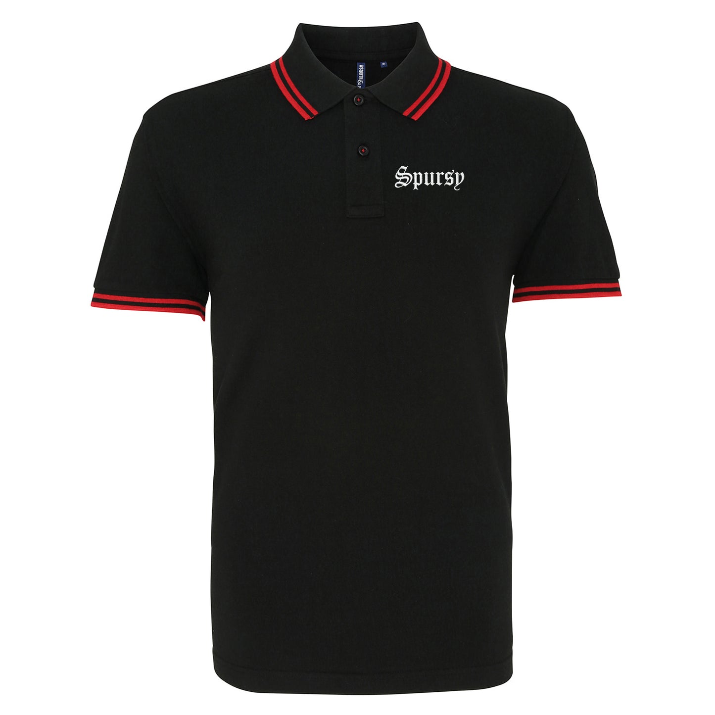 Spursy Embroidered Tipped Polo Shirt