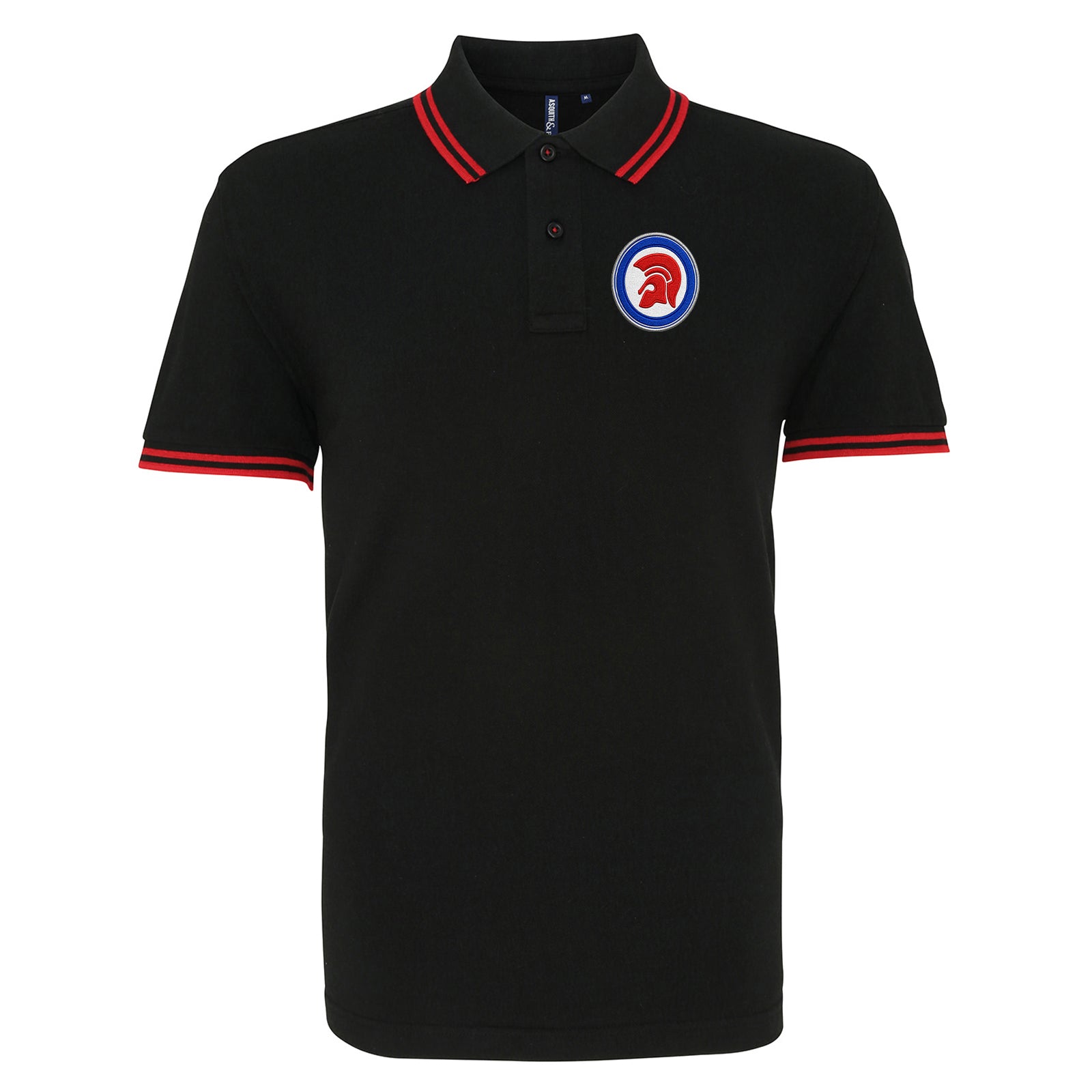 Trojan Helmet Roundel Tipped Polo Shirt