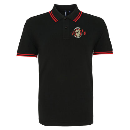 Keep The Faith Embroidered Tipped Polo Shirt