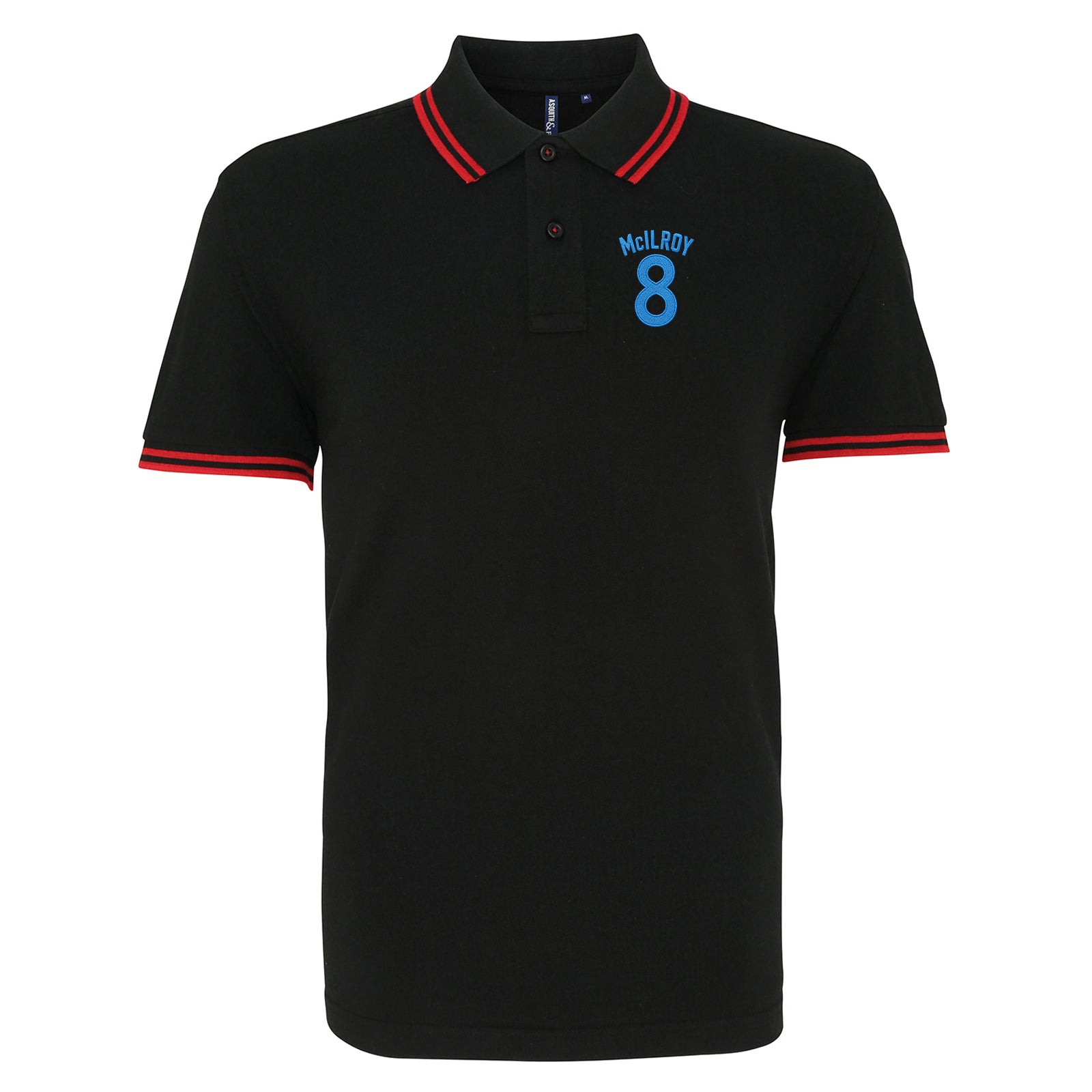 Jimmy McIlroy Burnley Football Tipped Polo Shirt