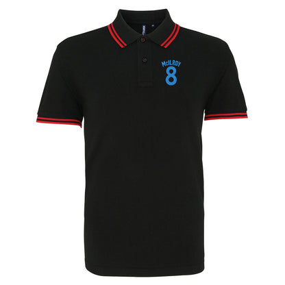 Jimmy McIlroy Burnley Football Tipped Polo Shirt