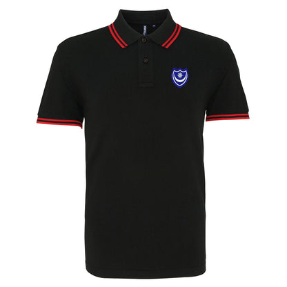 Portsmouth 1967 Embroidered Tipped Polo Shirt