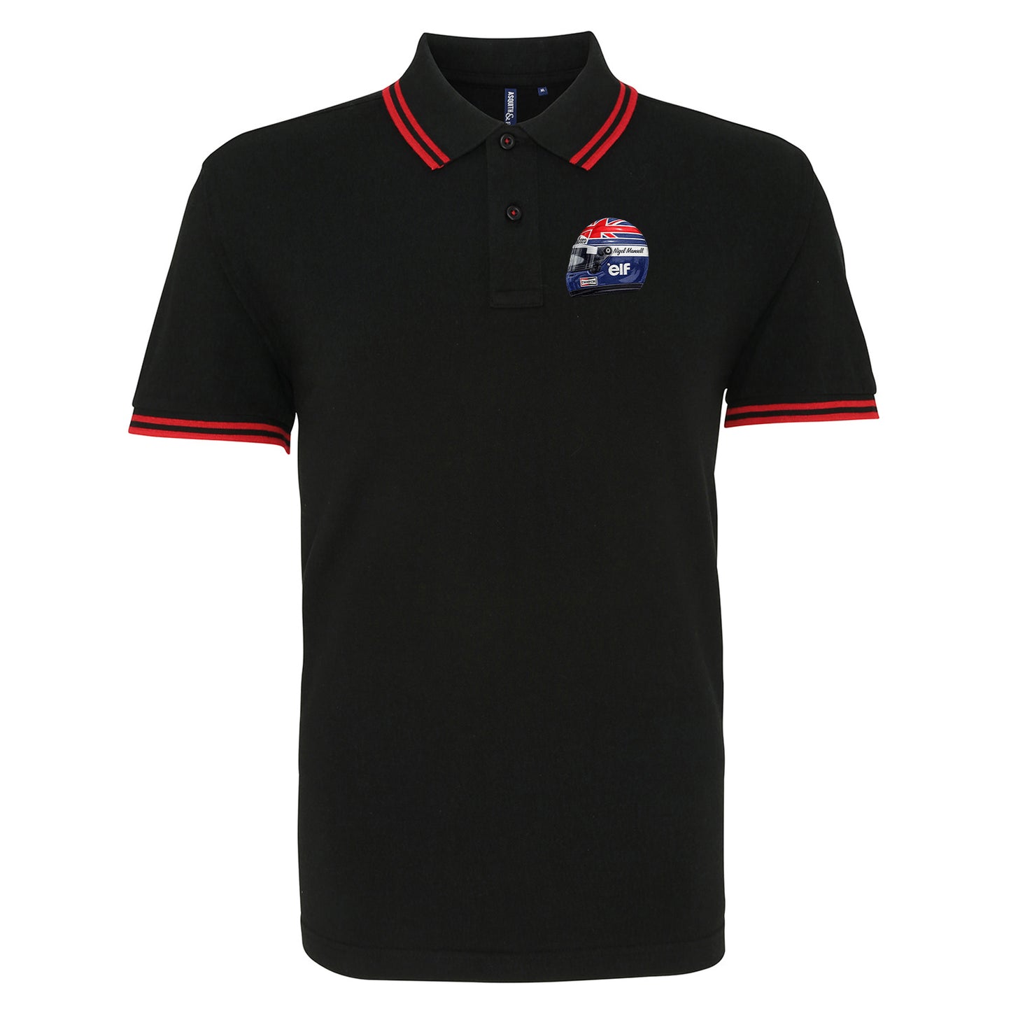 Nigel Mansell World Champion 1992 Tipped Polo Shirt 