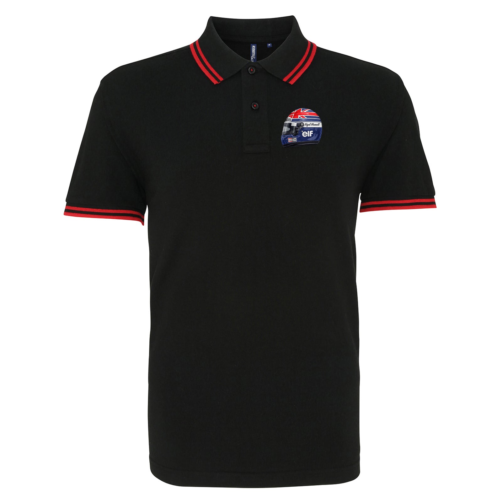 Nigel Mansell World Champion 1992 Tipped Polo Shirt 