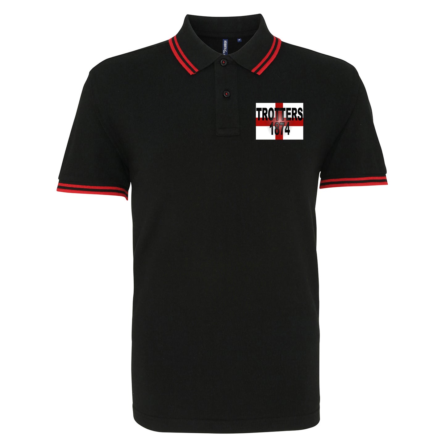 Trotters 1874 England Flag Polo Shirt