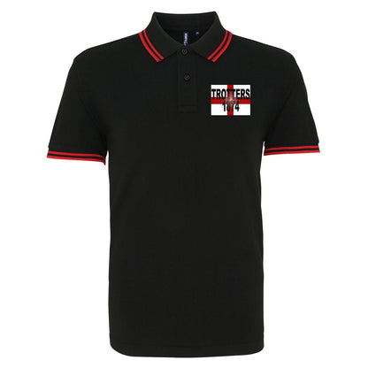 Trotters 1874 England Flag Polo Shirt