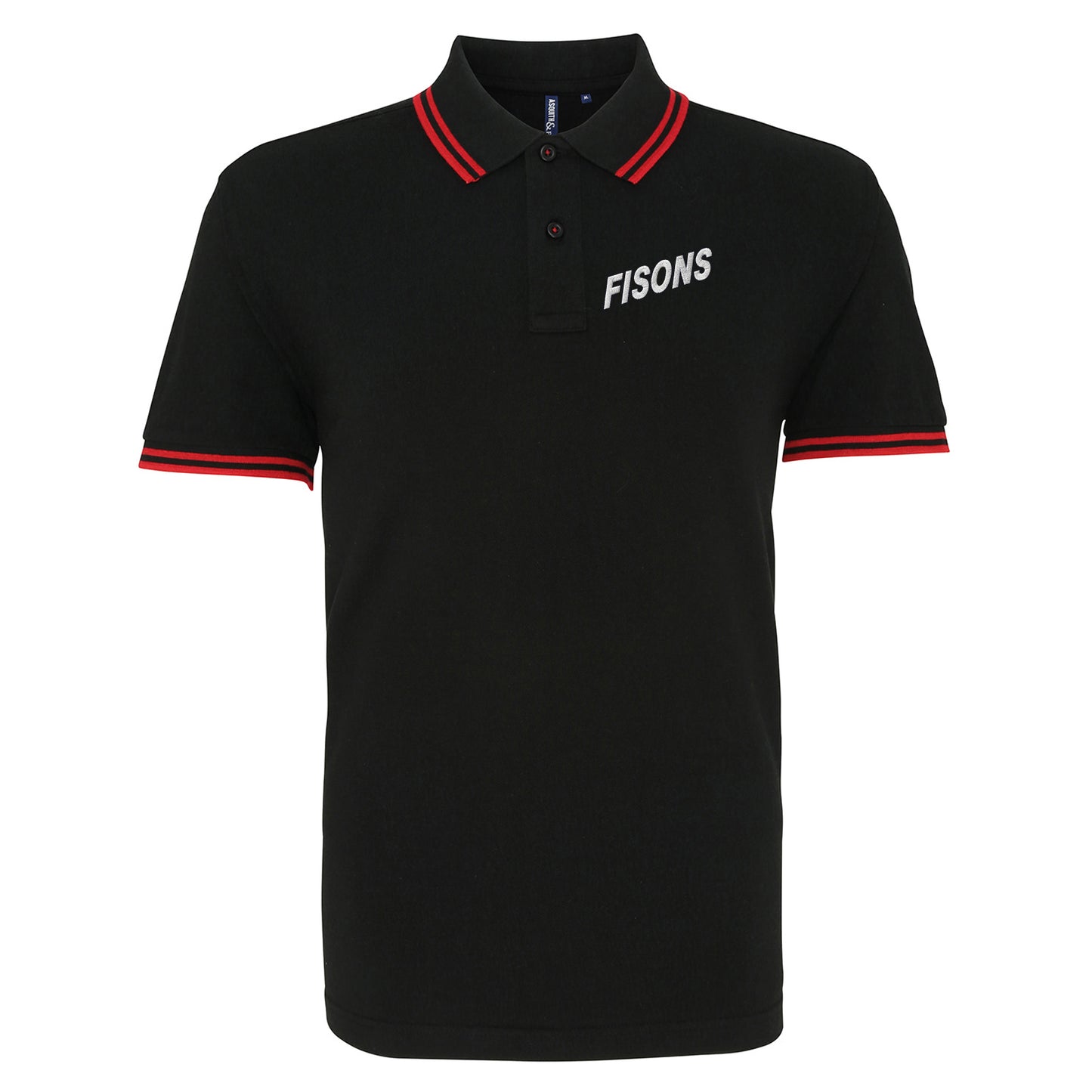 Retro Fisons Ipswich Town Football Tipped Polo Shirt