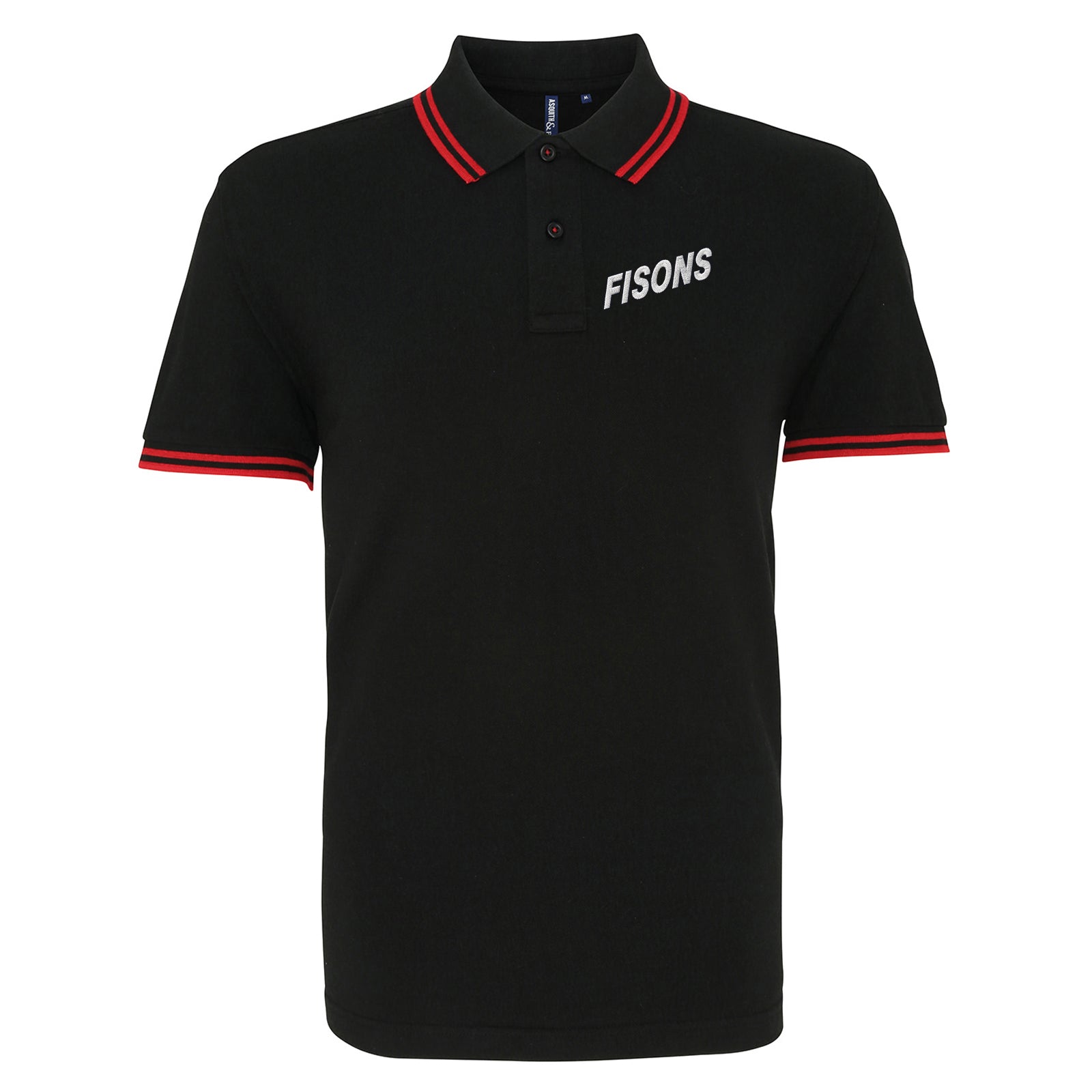 Retro Fisons Ipswich Town Football Tipped Polo Shirt