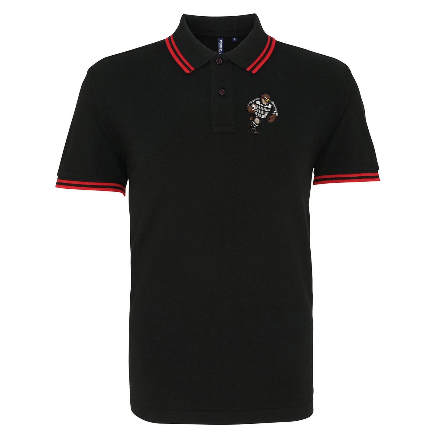 Retro Newcastle Falcons 1997 Tipped Polo Shirt 
