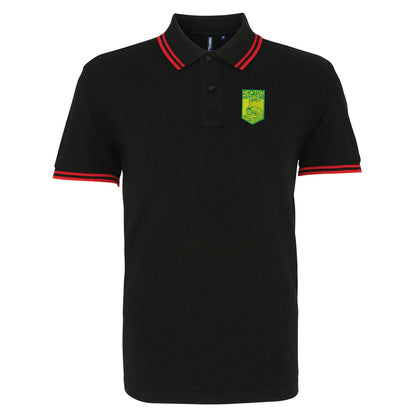 Retro Newton Heath LYR Embroidered Tipped Polo Shirt