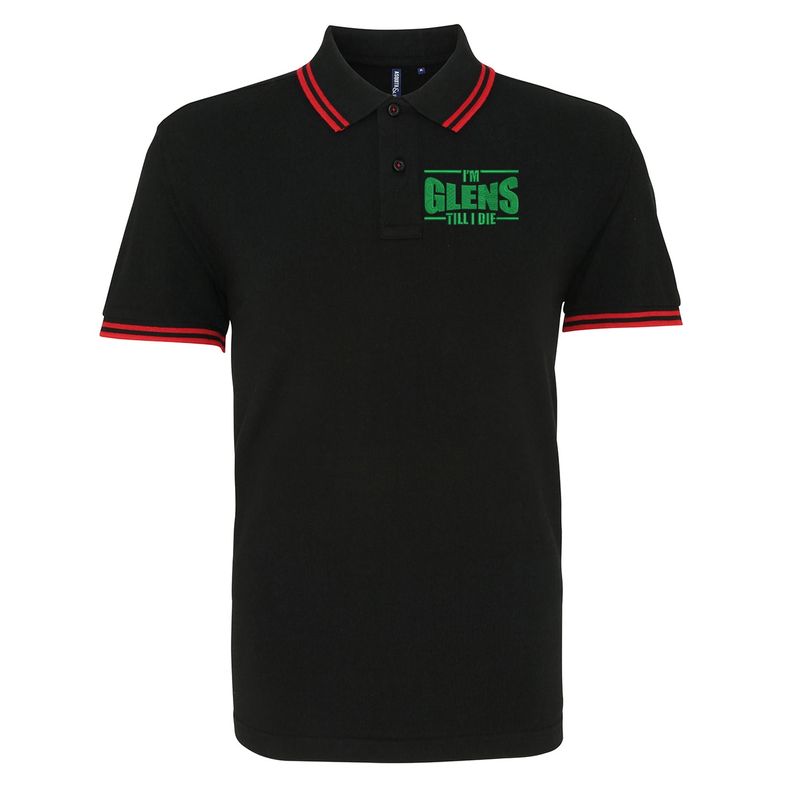 Glentoran FC Football Tipped Polo Shirt 