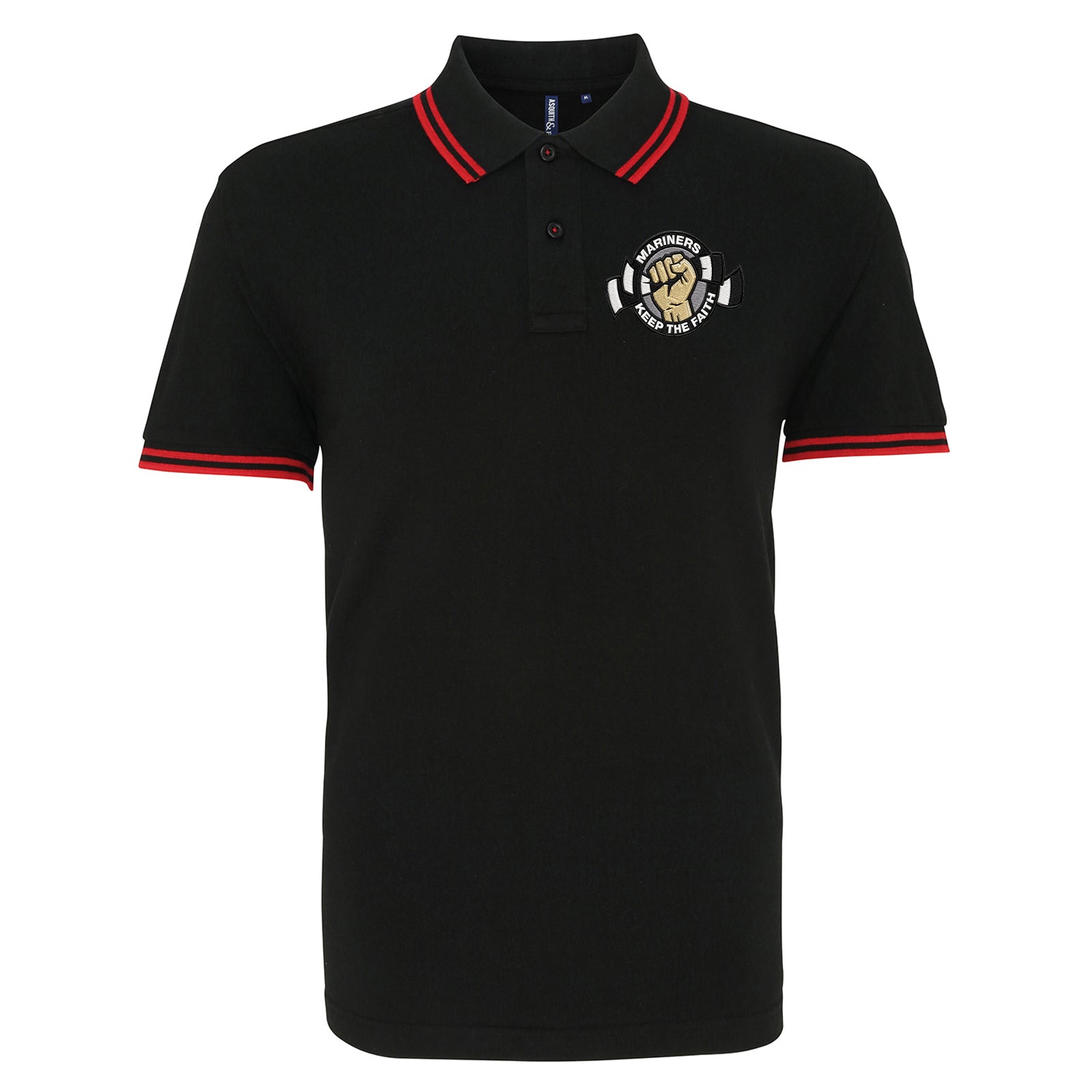 Grimsby Town Football Tipped Polo Shirt 