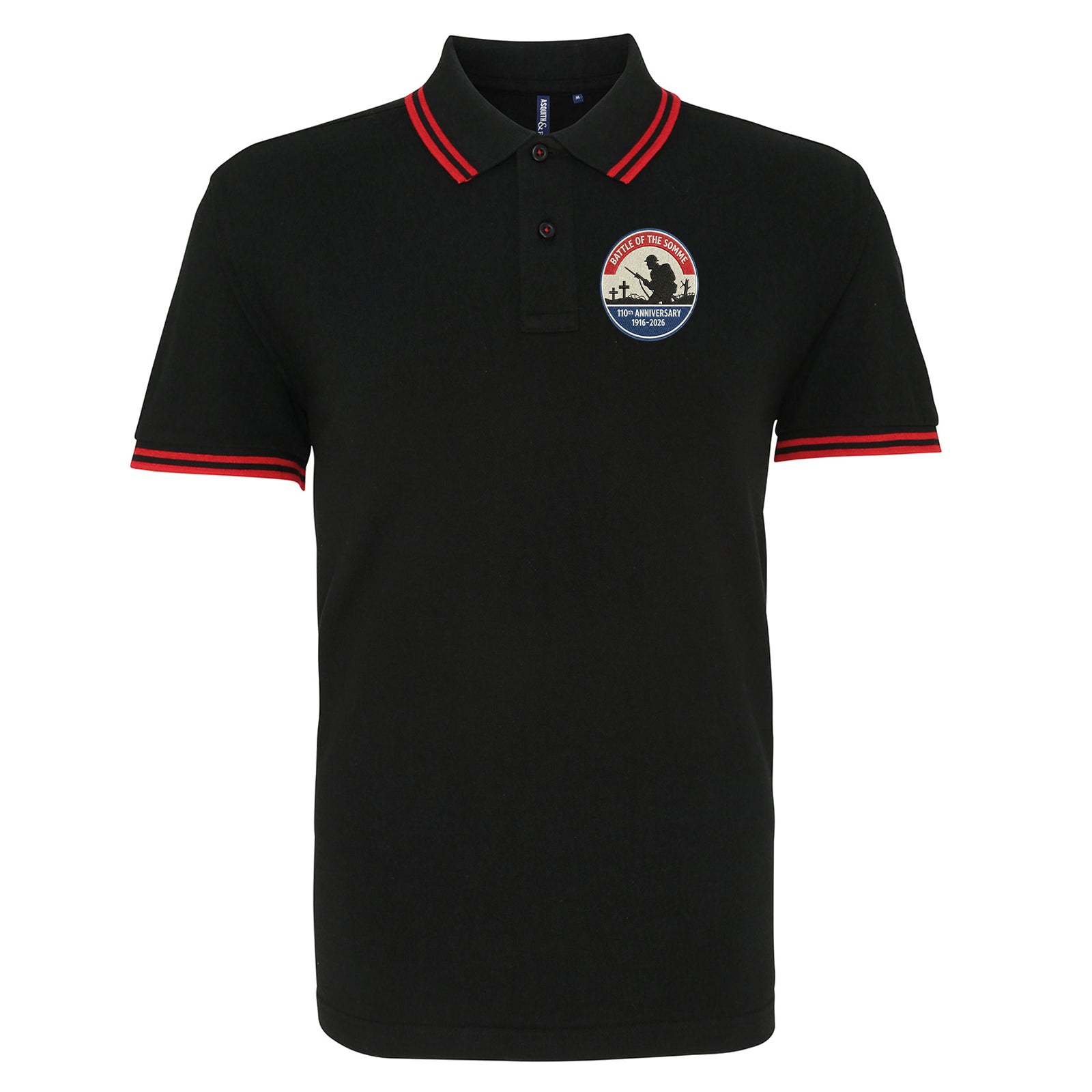 Battle of The Somme 110th Anniversary Tipped Polo Shirt