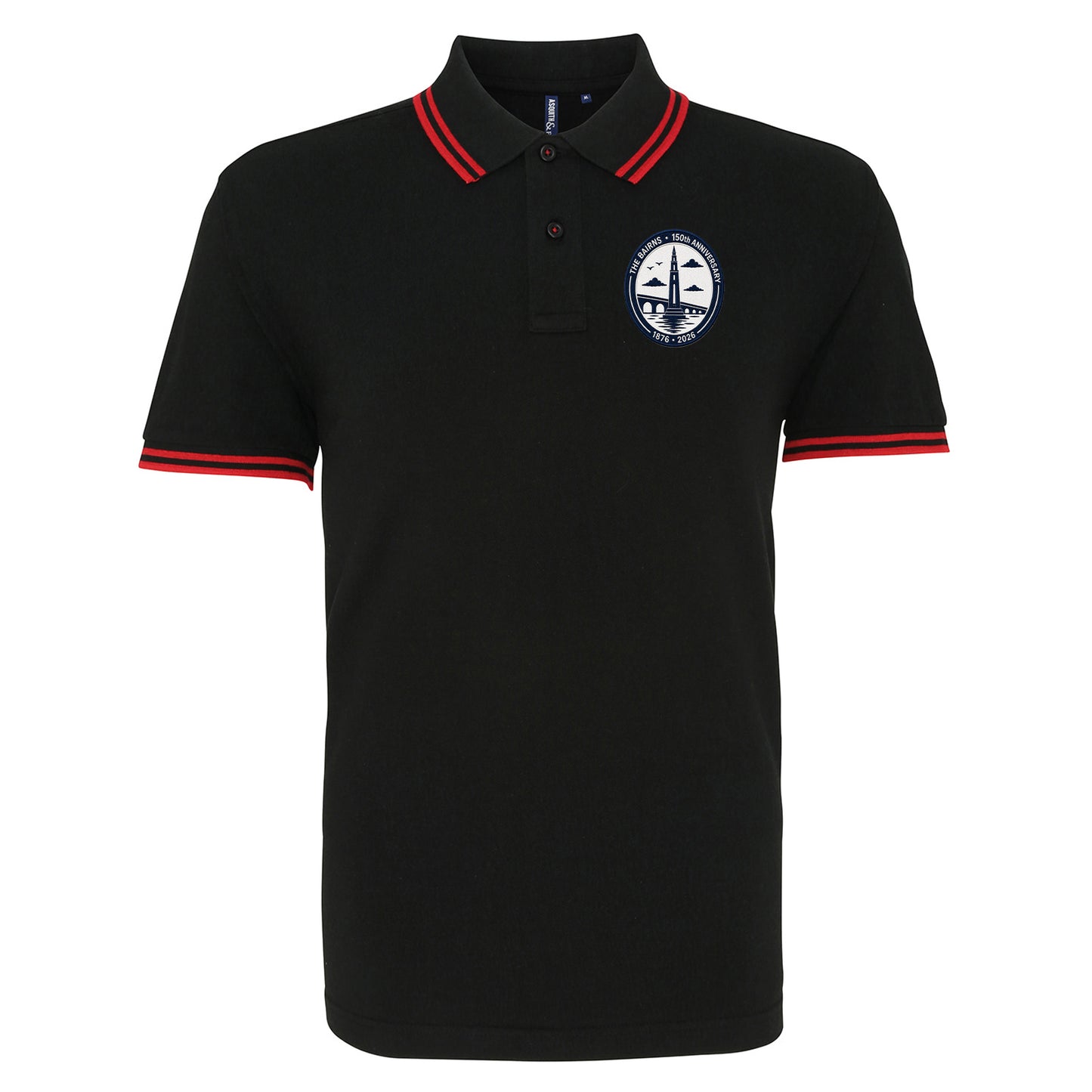 Falkirk 150th Anniversary Tipped Polo Shirt