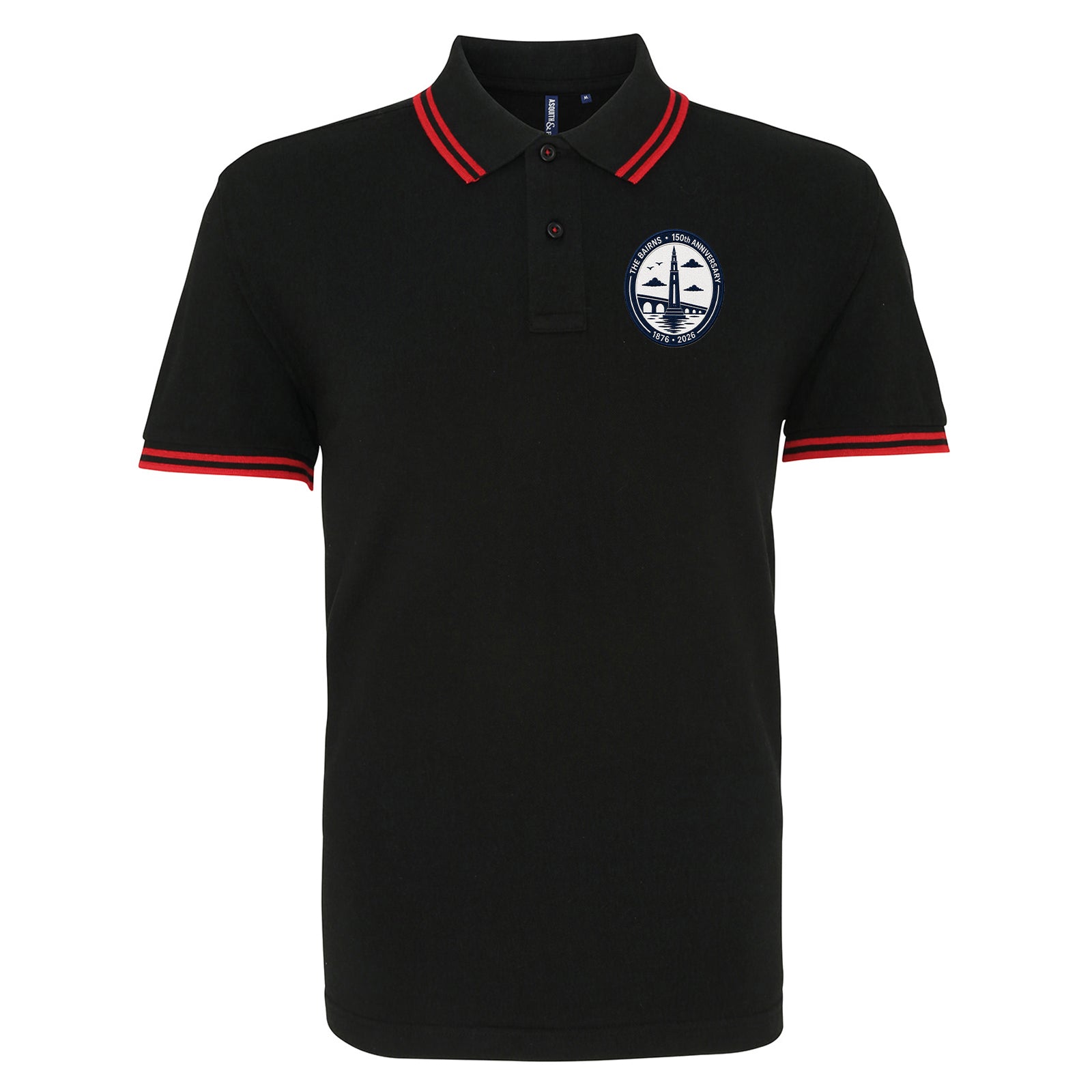 Falkirk 150th Anniversary Tipped Polo Shirt