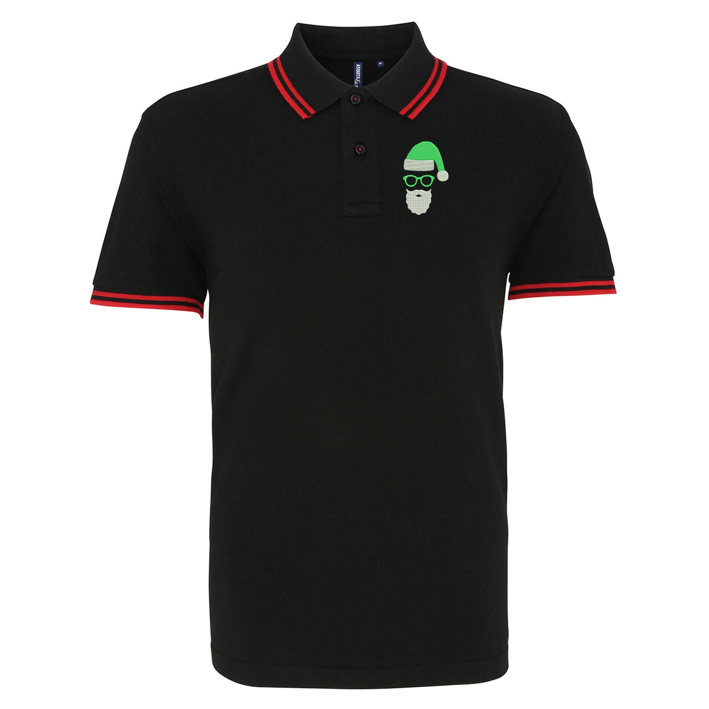 Hibernian Christmas Tipped Polo Shirt
