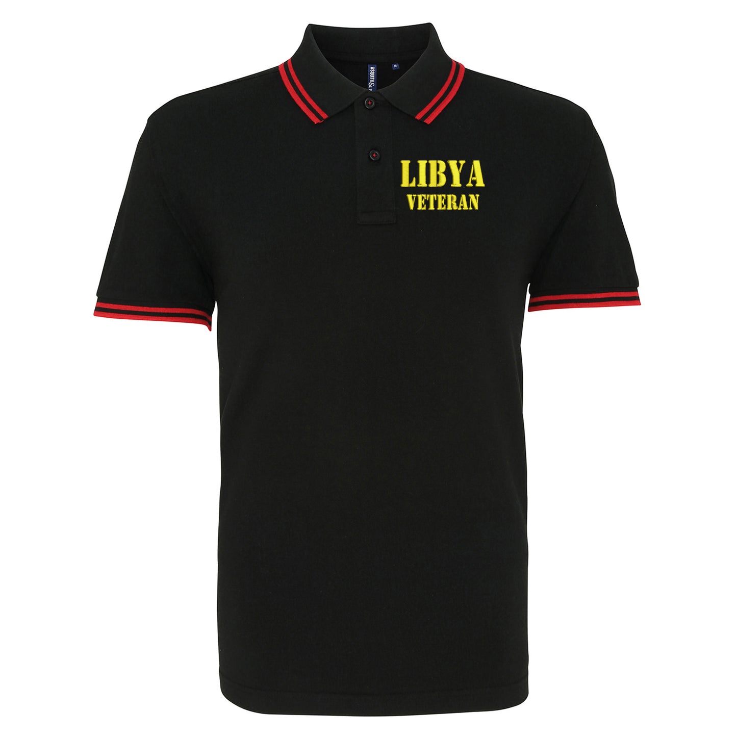 Libya Veteran Tipped Polo Shirt 