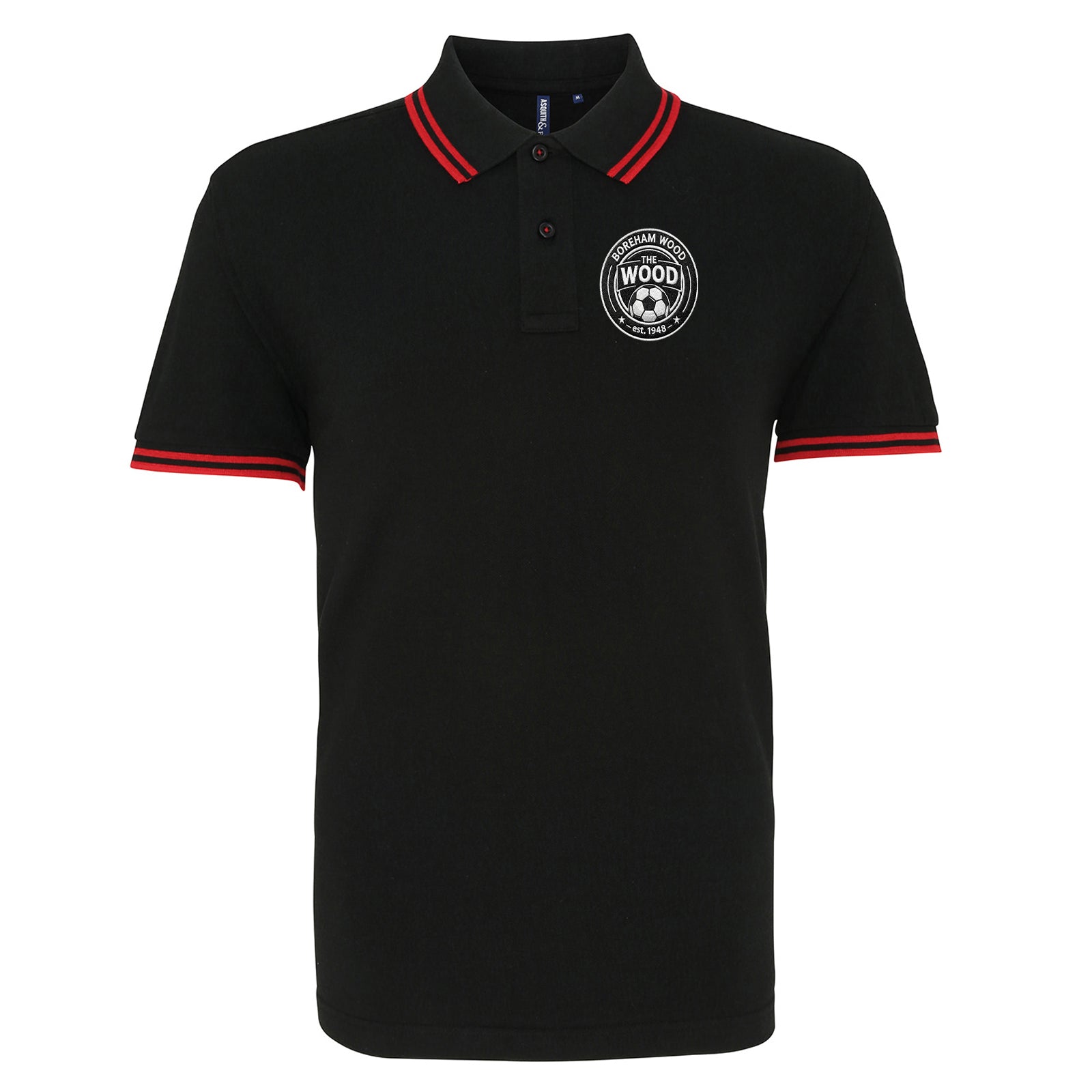 Boreham Wood Football Tipped Polo Shirt