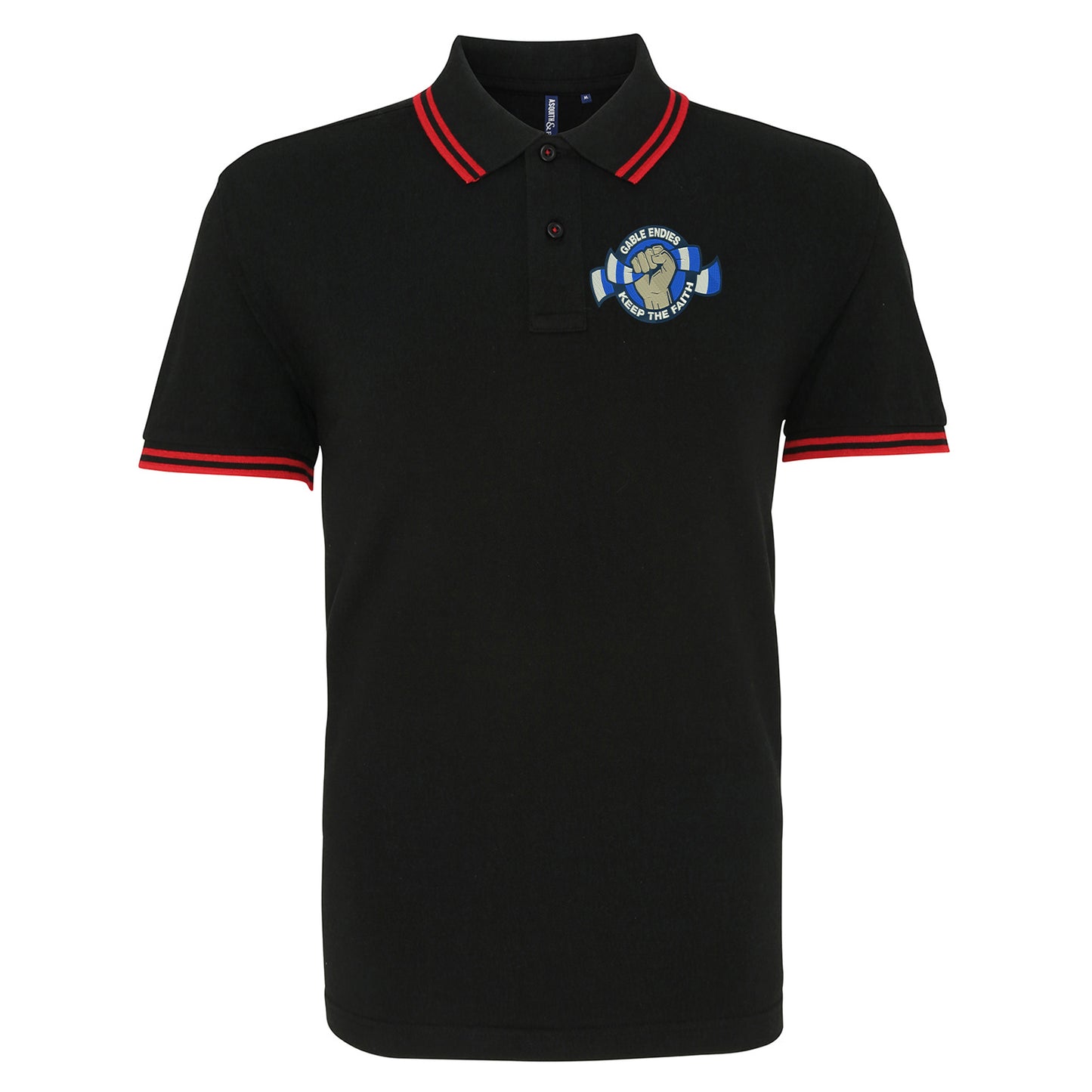 Montrose FC Football Tipped Polo Shirt 