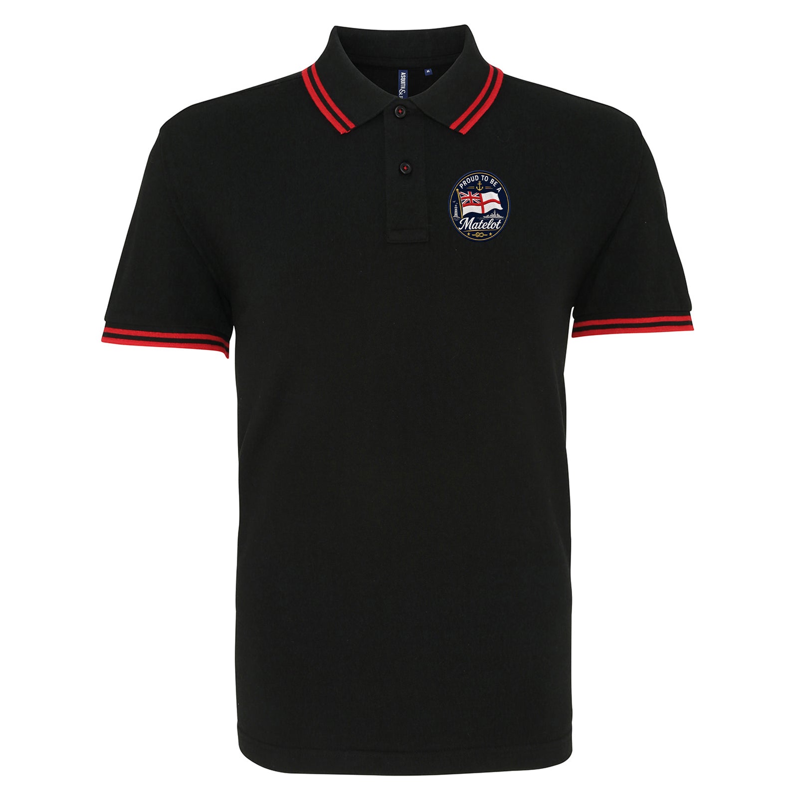 Royal Navy Matelot Tipped Polo Shirt 
