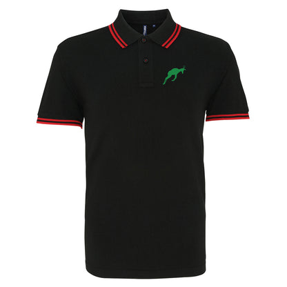 Retro South Africa Rugby 1906 Embroidered Tipped Polo Shirt
