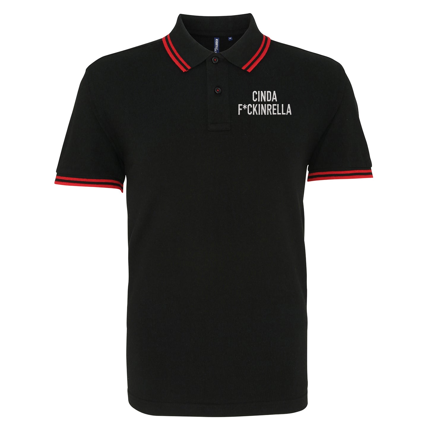 Cinder Fckinrella Tipped Polo Shirt