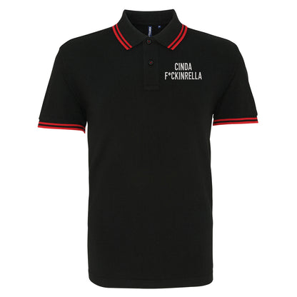 Cinder Fckinrella Tipped Polo Shirt