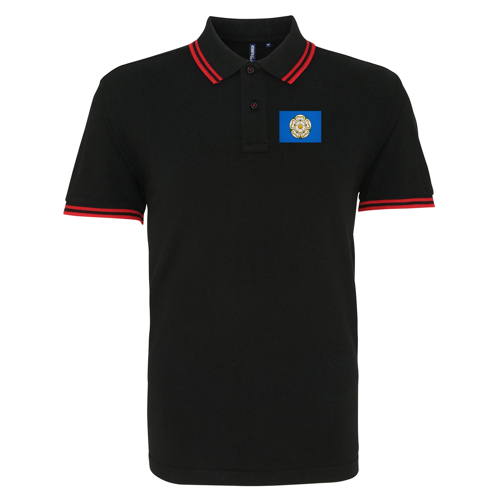 Flag of Yorkshire Tipped Polo Shirt