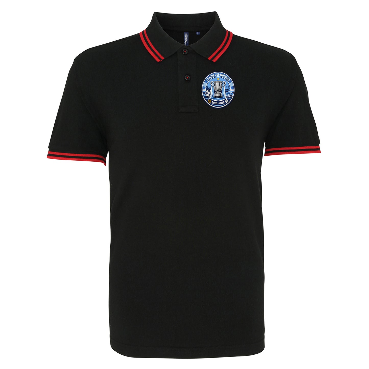 Man City League Cup Winners 2026 Tipped Polo Shirt 