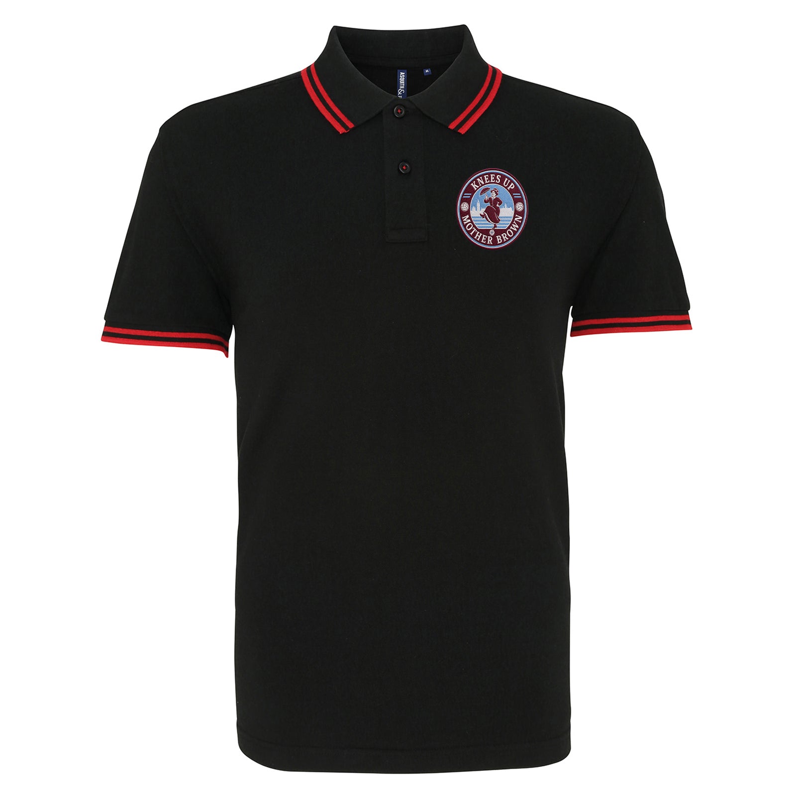 Knees Up Mother Brown West Ham KUMB Tipped Polo Shirt 