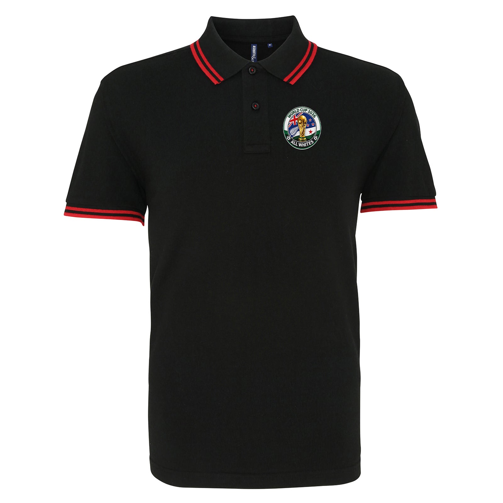New Zealand World Cup 2026 Tipped Polo Shirt