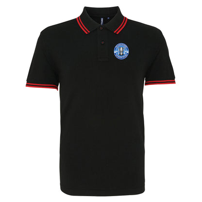 Man City League Cup 1975-1976 Tipped Polo Shirt