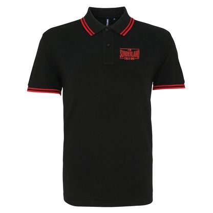 Sunderland Till I Die Embroidered Tipped Polo Shirt