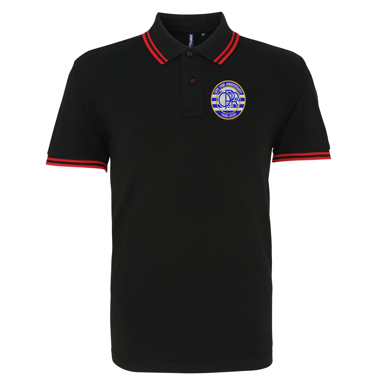 QPR Classic Football Tipped Polo Shirt