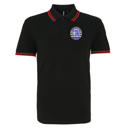 QPR Classic Football Tipped Polo Shirt