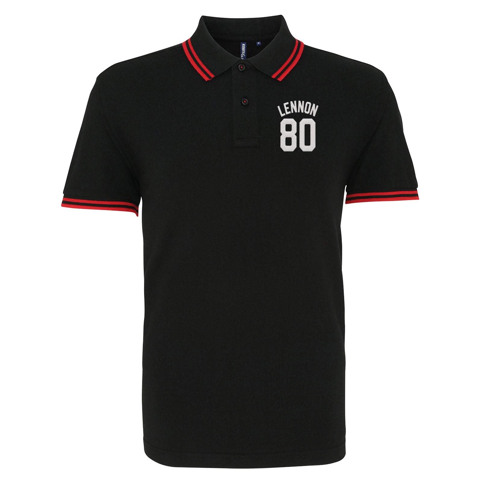 John Lennon Football Tipped Polo Shirt
