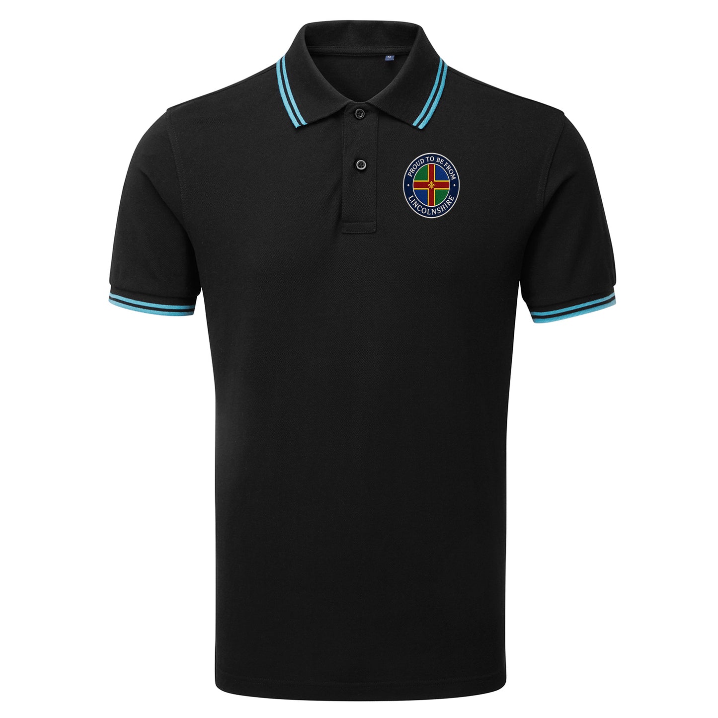 Proud To Be From Lincolnshire Tipped Polo Shirt 