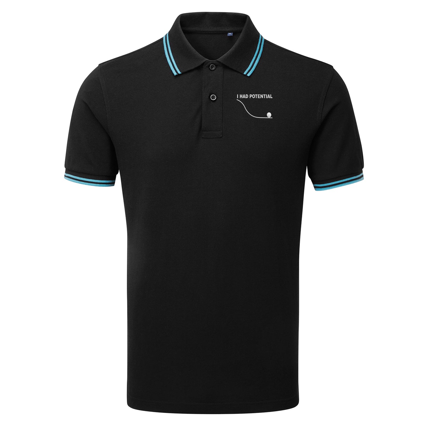 I Had Potential Tipped Polo Shirt
