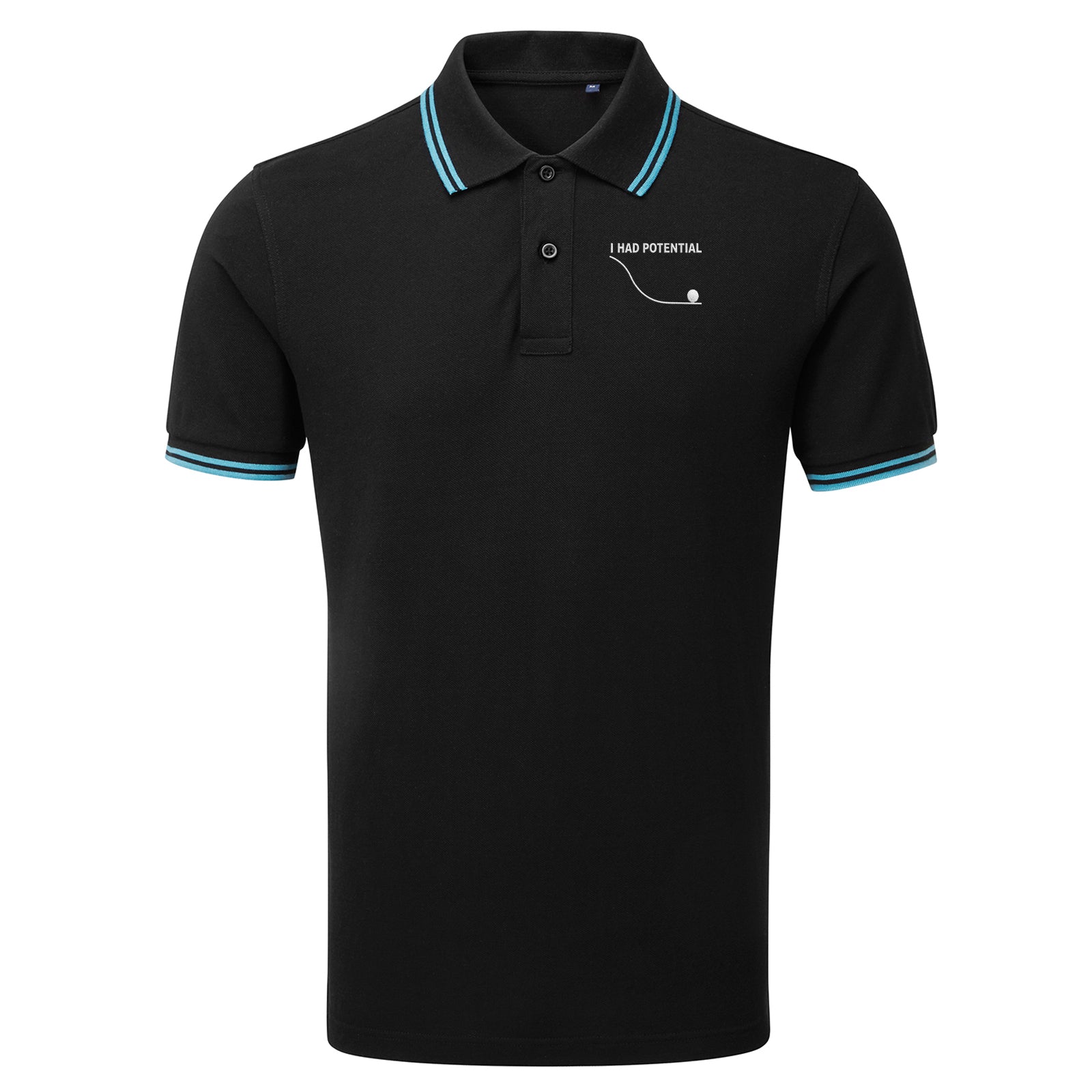 I Had Potential Tipped Polo Shirt