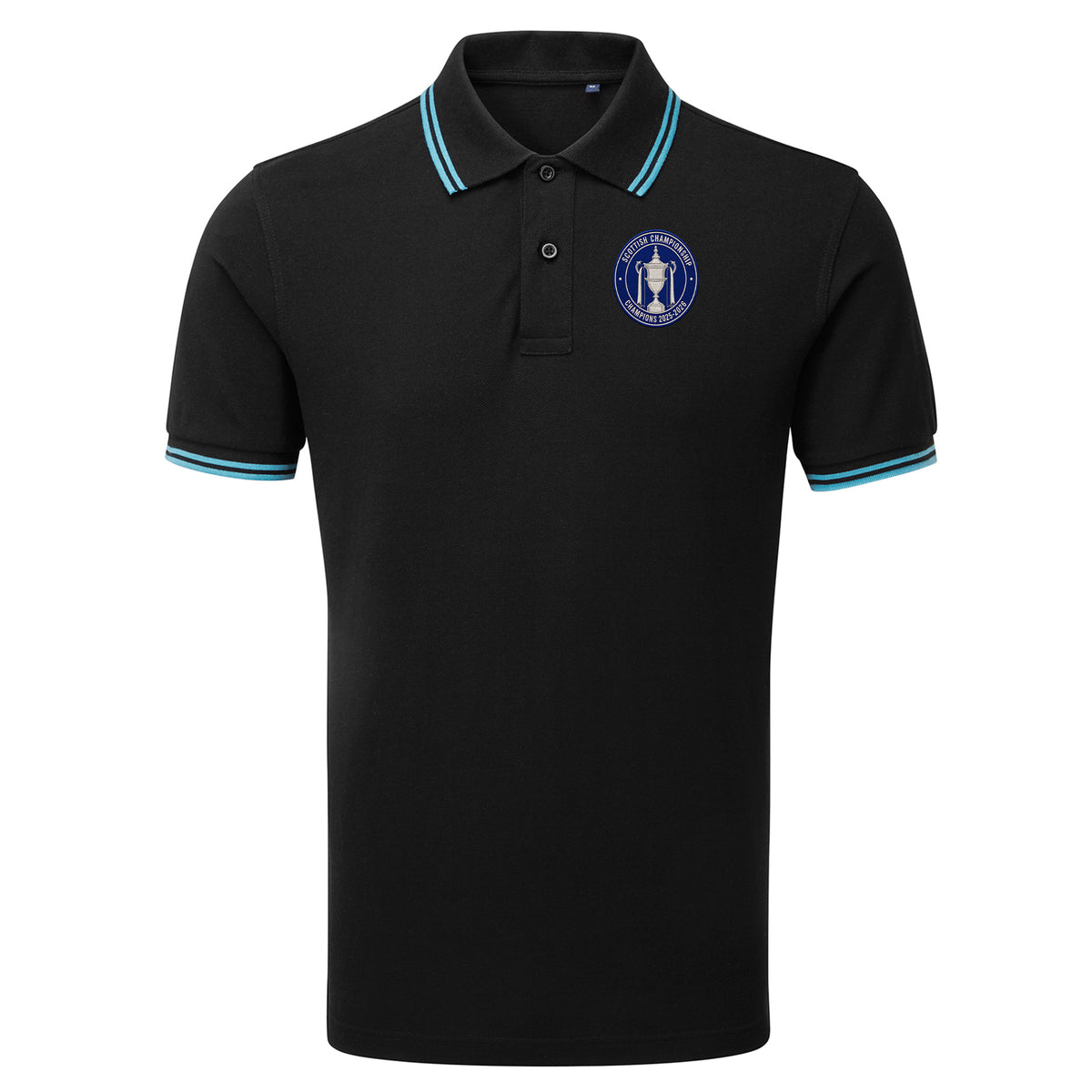 St Johnstone Scottish Champions 2025-2026 Tipped Polo Shirt