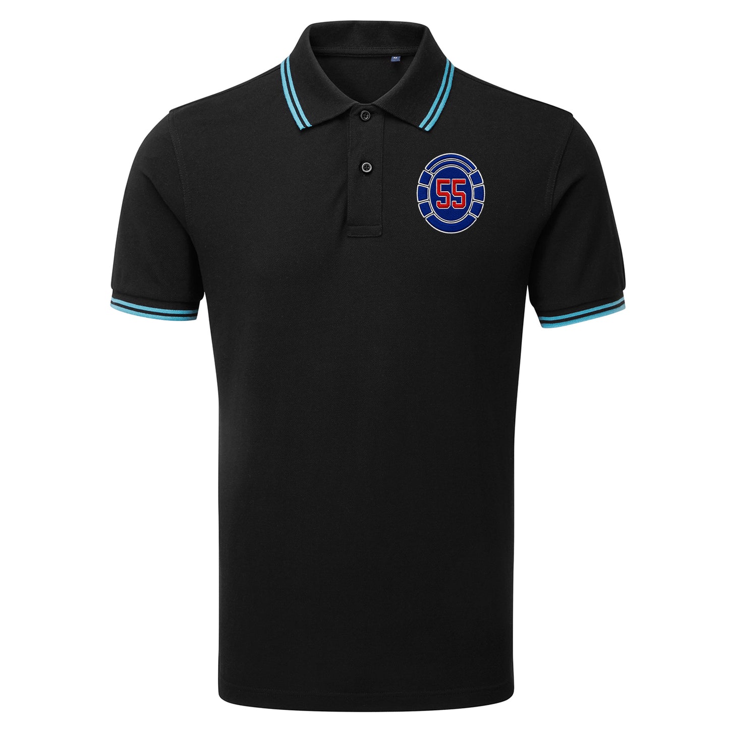 Glasgow Rangers 55 Time Champions Tipped Polo Shirt
