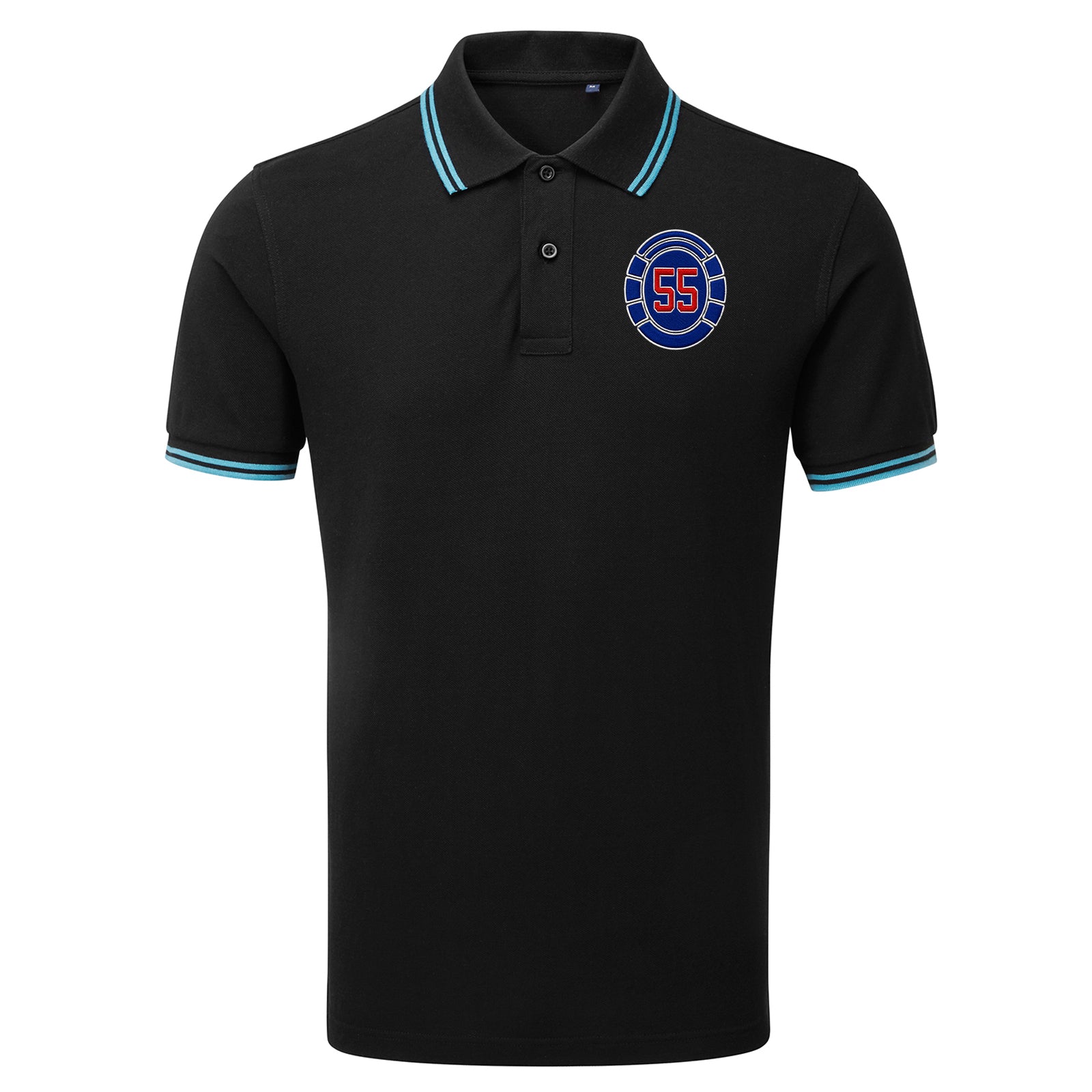 Glasgow Rangers 55 Time Champions Tipped Polo Shirt