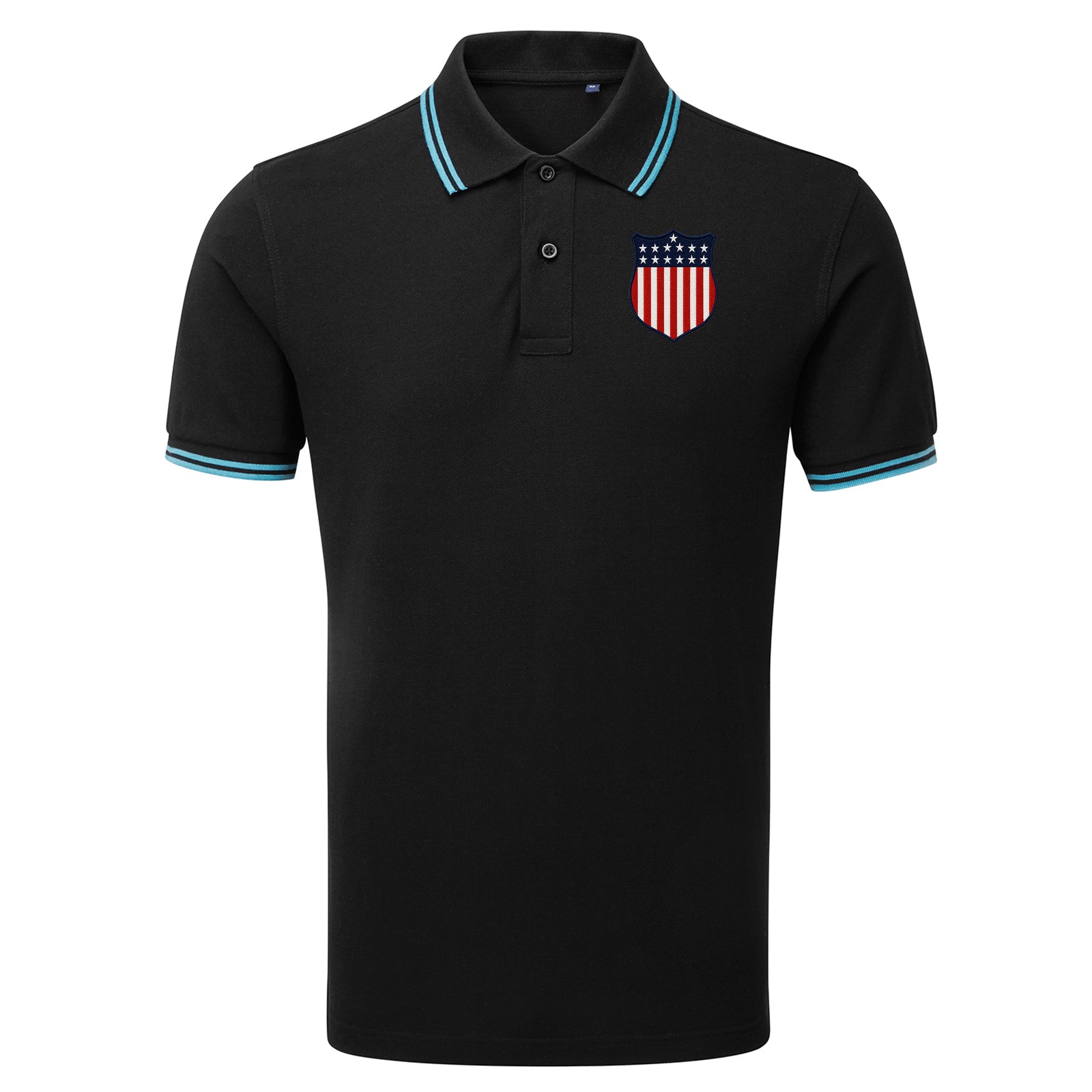 Retro USA 1913 Soccer Tipped Polo Shirt