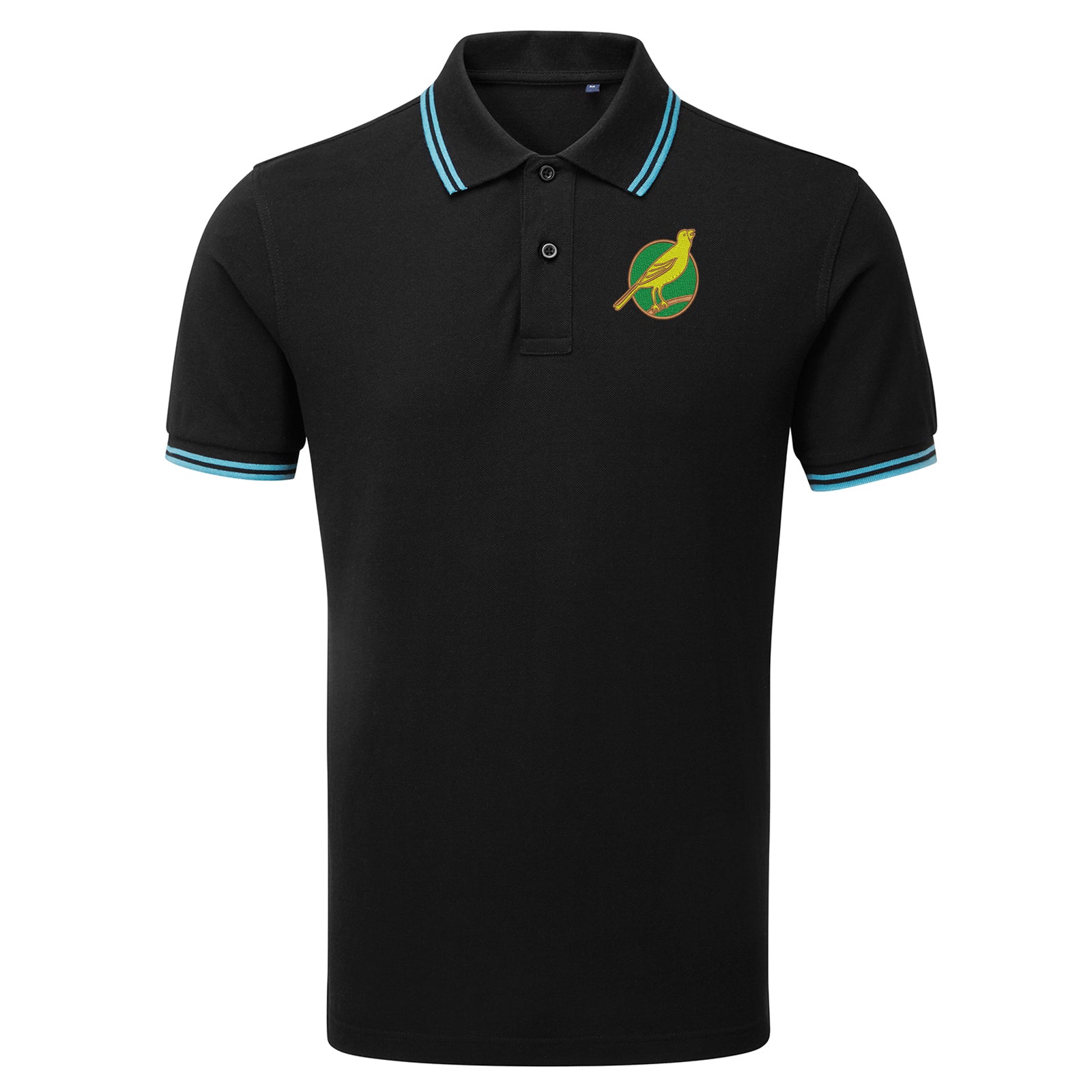 Norwich City FC Football Tipped Polo Shirt